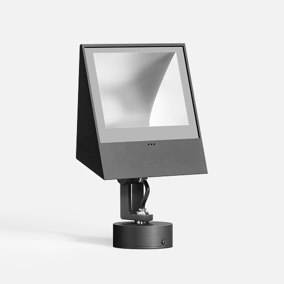 Floodlight with mounting canopy