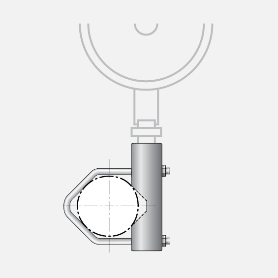 for use with 1/2" I.P.S. nipple floodlights