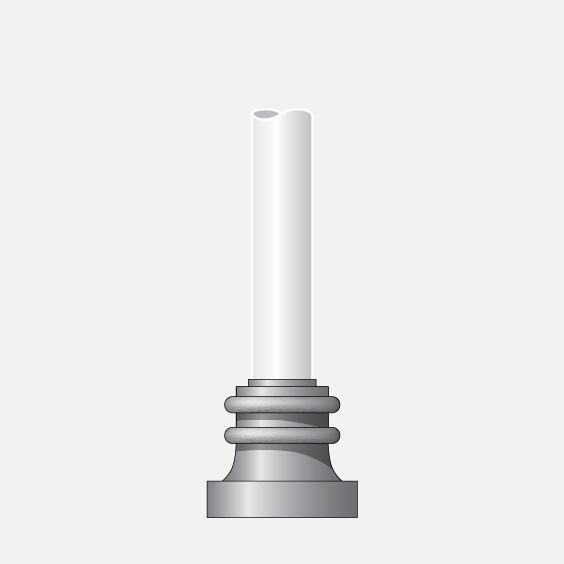 for use with round hinged base poles