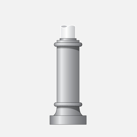 for use with round hinged base poles