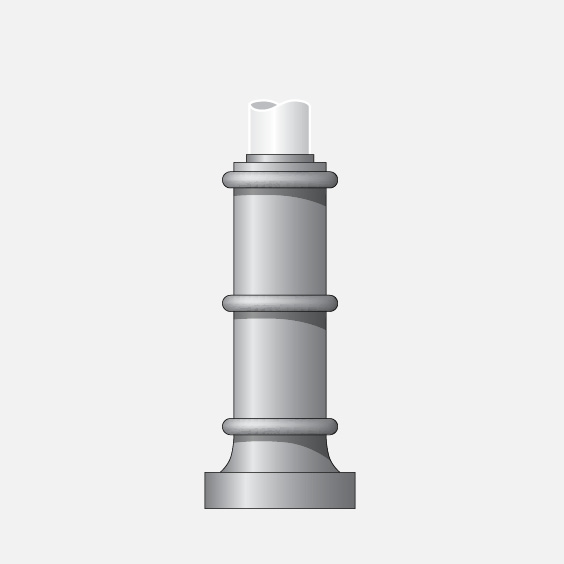 for use with round hinged base poles