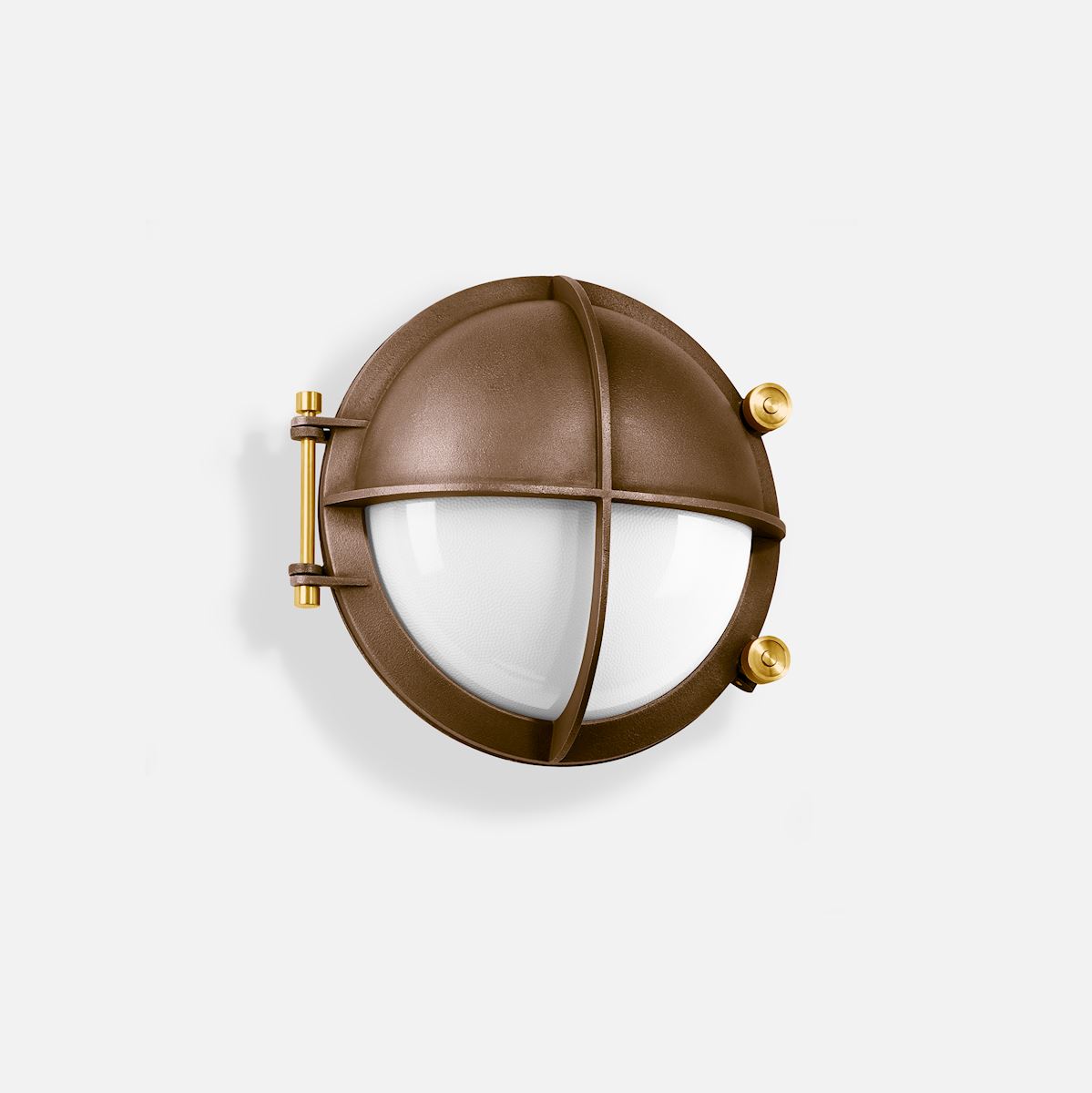 Cast bronze wall luminaire