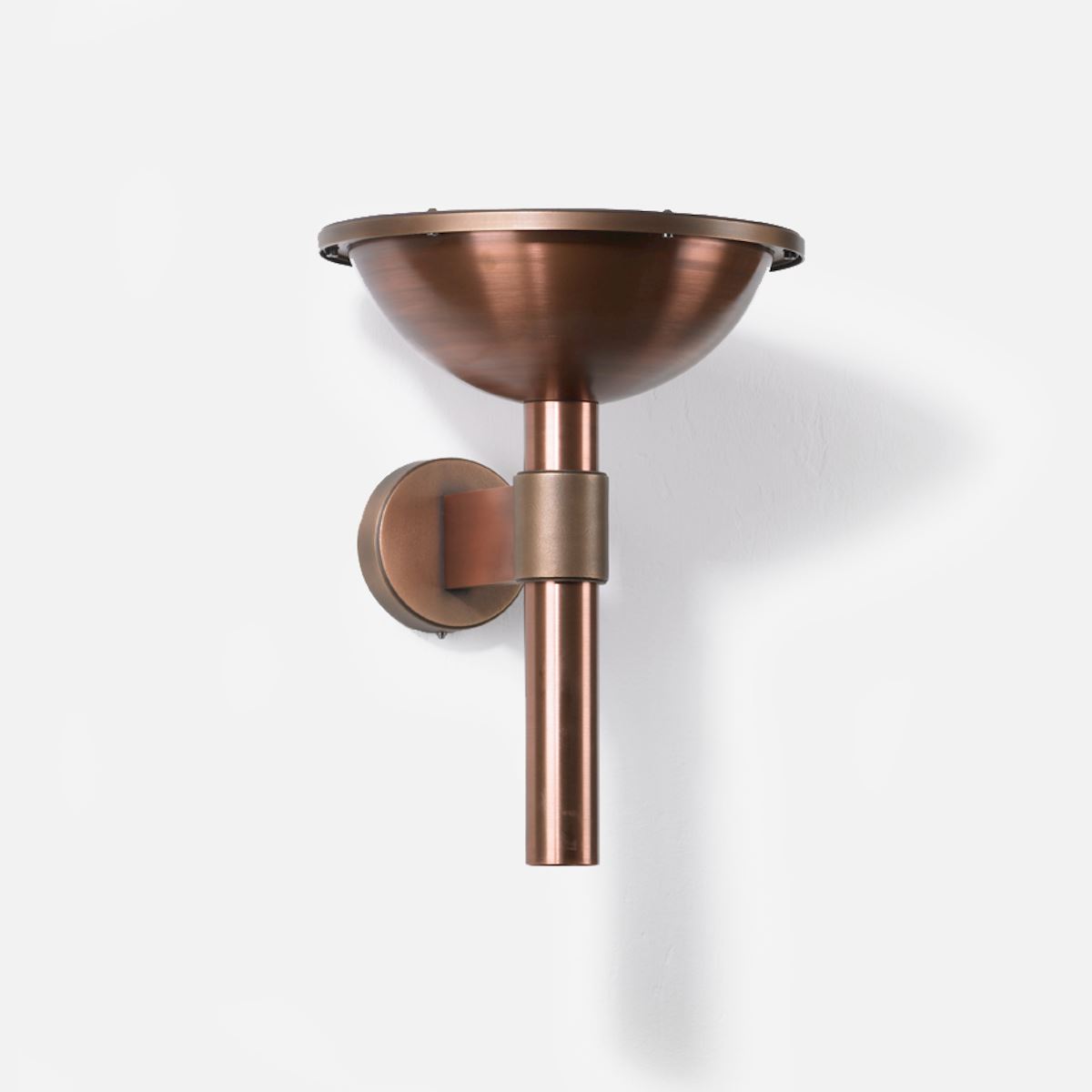 Cast bronze and copper wall washer
