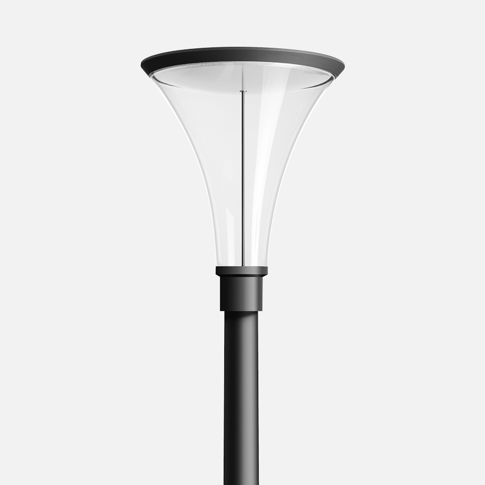 Edge-lit pole-top luminaire