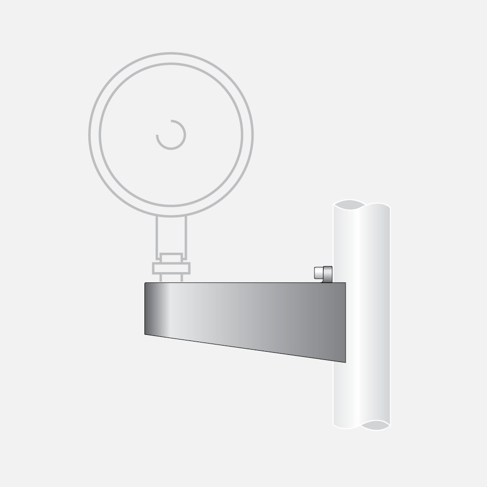 Pole mount arm