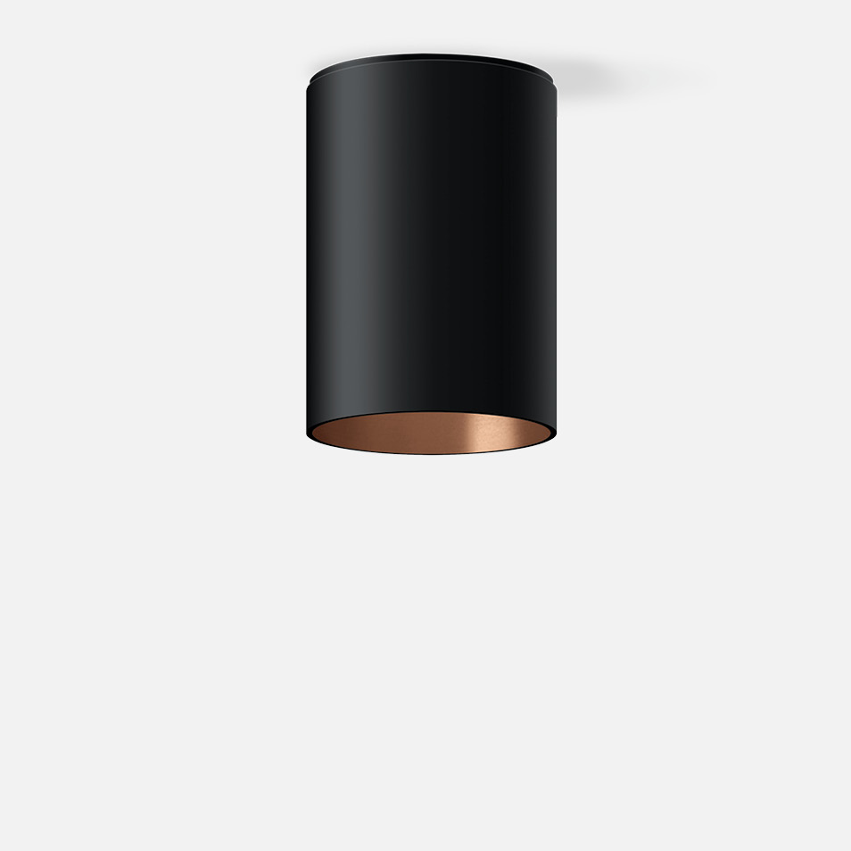 Shielded ceiling luminaire