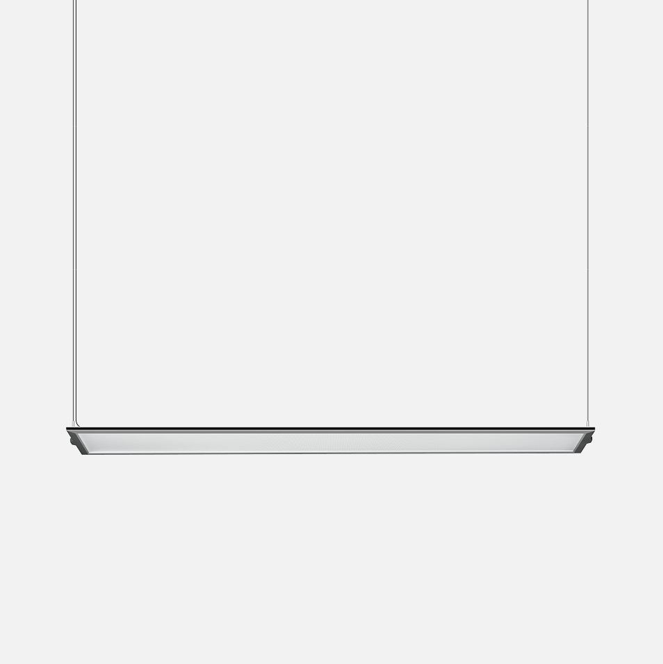 Edge-lit suspended luminaire
