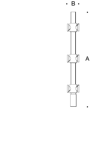 Pole cap · 6 floodlights